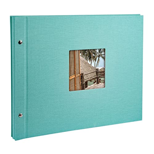 Goldbuch - Album Portafoto, 60 Pagine Con Pergamena, 25 X 25 Cm, Nero, 39X31 Cm