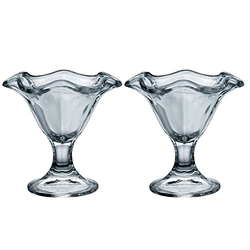 Bormioli Rocco 1335000 Primavera Coppetta Dessert, Trasparente, Bamboo