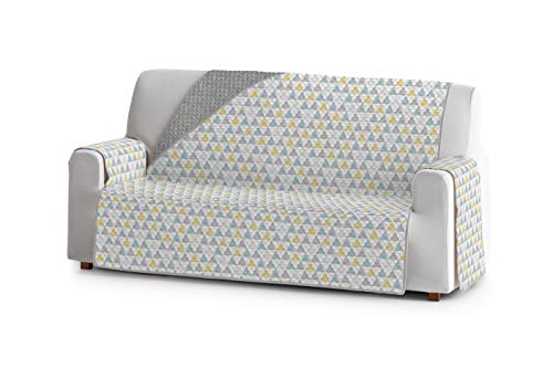 Eysa Nordic Salva, Microfiber, C/5 Giallo-Grigio, 4 Posti 190Cm. Adatto Per Divani Da 210 A 250 Cm