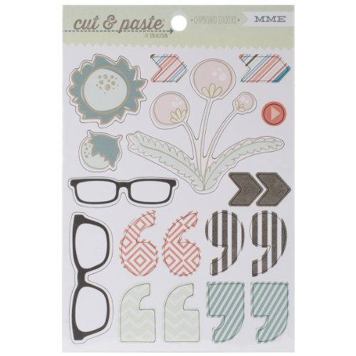 Cut & Paste Flair Chipboard Stickers-Wow
