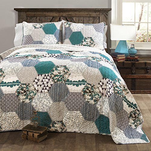 Lush Decor King Size, Cotone, Turchese