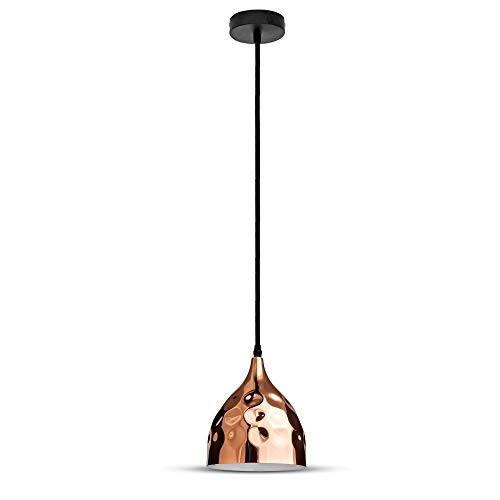 V-Tac Sospensione Lampadina E27 Rame Vt-8170, Profondeur : 1000 Mm