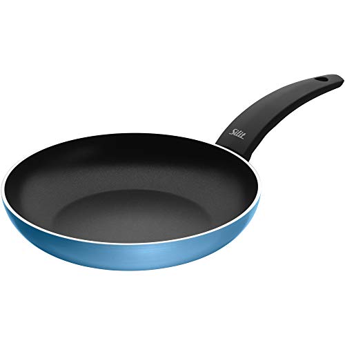 Silit Belluna - Padella Per Cottura A Induzione, 24 Cm, Rivestita In Alluminio, Manico In Plastica, Colore: Blu