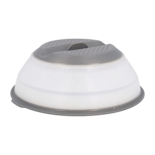 Jata Coperchio Per Forno A Microonde, Per Verdure, Diametro 26 Cm, Pieghevole, Resistente Al Calore, Colore Trasparente Casa