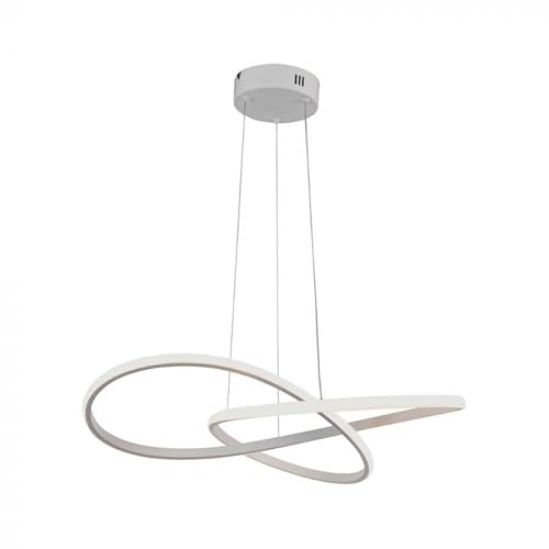 V-Tac Vt-7799 Lampadario Led Rotondo Design Moderno Forma Circolare Ad Intreccio Astratta 20W In Alluminio Colore Bianco 3000К - 8013