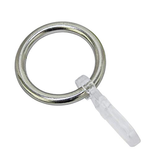 Gardinia Anello Per Tenda Per Bastoni Per Tenda, Incl. Ganci Pieghevoli