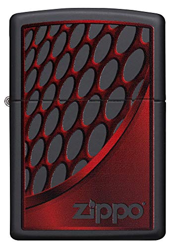 Zippo Lighter Red And Chrome