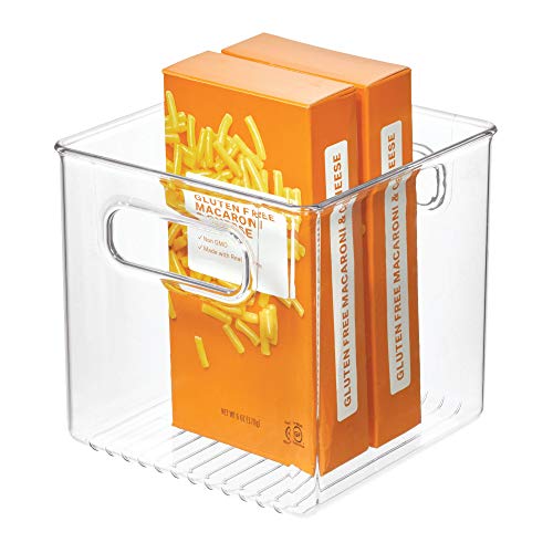 Idesign Cabinet/Kitchen Binz Contenitore Cucina, Organizer Cucina Cubico Di Medie Dimensioni In Plastica Robusta, Trasparente