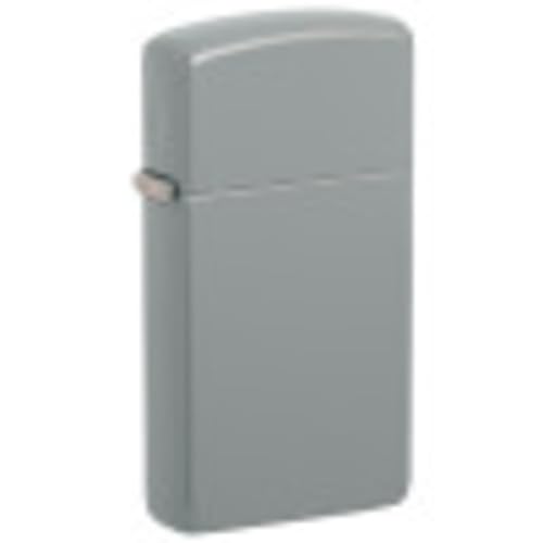Zippo Accendino, Slim Grigio Piatto, 1 X 3,5 X 5,5 Cm