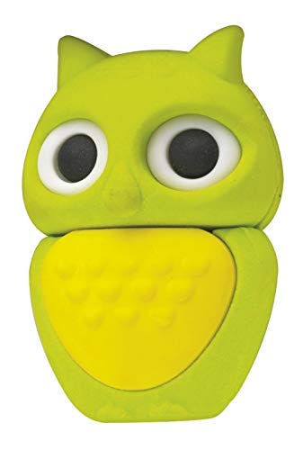 Westcott E-66066 Green - Gomma 3D, Motivo Gufo, 2 X 3 X 4 Cm, Colore: Verde