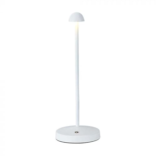 V-Tac Vt-1073 Lampada Led Da Tavolo 1.6W Cct 3In1 Colore Bianco Ricaricabile Con Usb C Touch Dimmerabile 105 * 295Mm - 10329