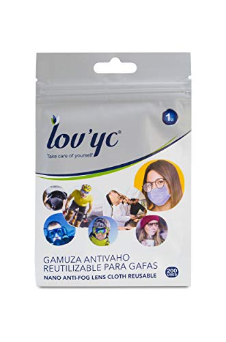 Lov'Yc Gamuza Anti-Vaho Reutilizable Para Gafas 200 Usos