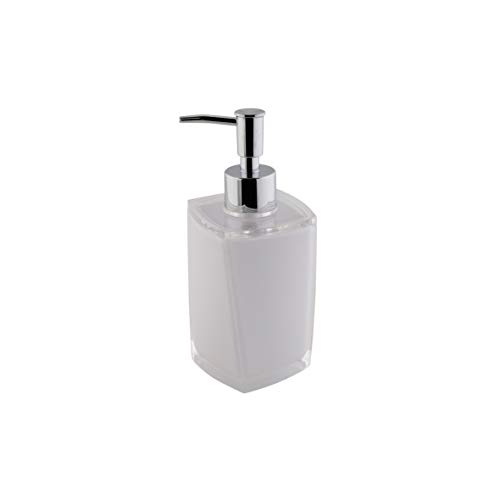Axentia Graz Eckig Dispenser Di Sapone, Bianco, 7,3 X 17,5 X 7,3 Cm
