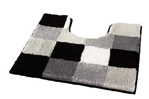 Kleine Wolke Caro 5426926129 Tappetino Wc 55X55 Cm Colore: Nero