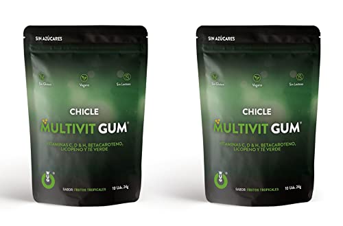 Wugum - Gum Multivit È - Multivitaminici Funiconali - Effetto Antiossidante - Protegge Il Sistema Immunitario - Ideale Per I Pieridi Della Primavera E