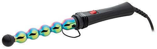 Gammapiu’ Ferro Arricciacapelli Professionale Iron Bubble Rainbow, Onde Larghe E Strette, Puntale Anticalore, Effetto Mosso A Lungo, Riscaldamento Rap