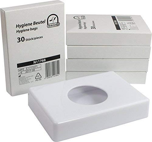 Igienici Vari Colori + 5 X 30 Sacchetti Igienici Starterset Di Medi-Inn - Bianco+5X30Hygienebeutel