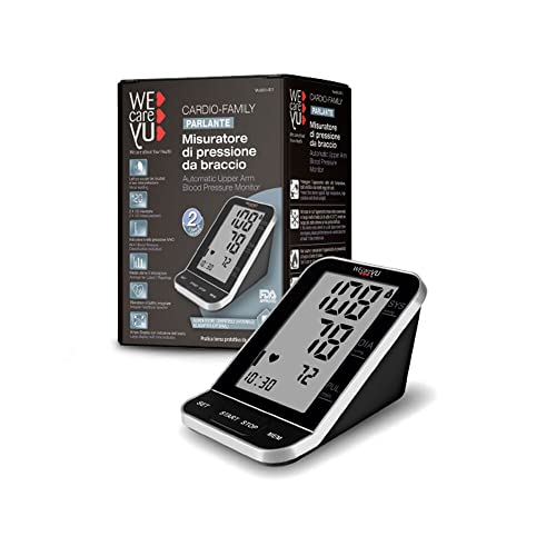Wecareyu Misuratore Di Pressione Da Braccio Parlante Cardio Family