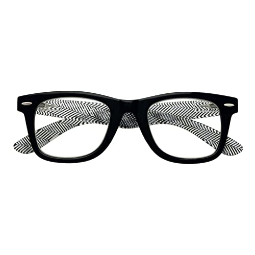 Zippo Gafas De Lectura, Hechas Con Un Marco De Líneas Blandas, Ideal Para Hombres Y Mujeres, Diopter +2.00, Color Negro, Varillas Justas