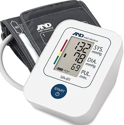 A&D Medical Ua-611 Misuratore Di Pressione Arteriosa Da Braccio Digitale - Apparecchio Automatico Per Misurare La Pressione Clinicamente Validato