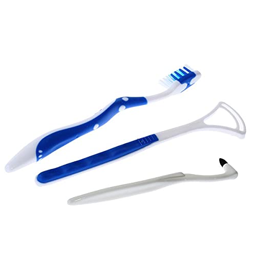 Set Per La Bocca - Pulisci Lingua Spazzolino Scovolino Gommato