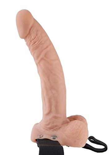 Fetish Fantasy Series Hollow Strap-On Con Bolas - 24 Cm - 350 Gr