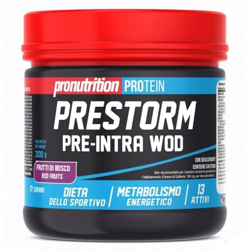 Pro Nutrition Prestorm Pre-Intra Wod 300 Gr Frutti Di Bosco