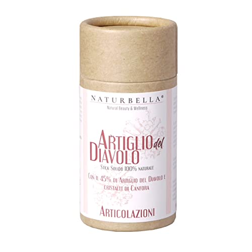 Gisa Wellness - Artiglio Del Diavolo Stick Solido - Con Estratto Al 45% Di Arnica Montana E Cristalli Di Canfora - Prodotto Artigianale - Ricetta Del