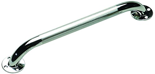 Homecraft 45 Cm/18 Inch Chrome Plated Steel Grab Rail With Indented Grip