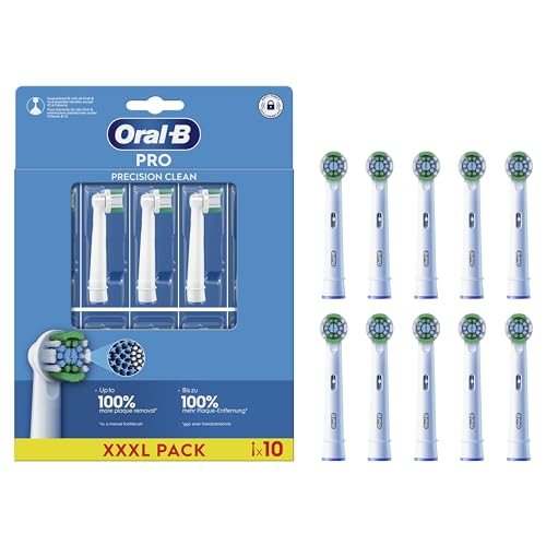 Oral-B Precision Clean Testine Spazzolino Elettrico, Confezione Da 10 Testine Di Ricambio, 3 Tipi Di Setole Per Una Pulizia Precisa E Sbiancante, Indi