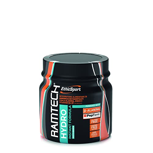Ramtech Hydro - Barattolo Da 250 Gr - Gusto: Arancia - Integratore Alimentare Di Amminoacidi Ramificati Solubili Per La Dieta Dello Sportivo,. Aiuta A