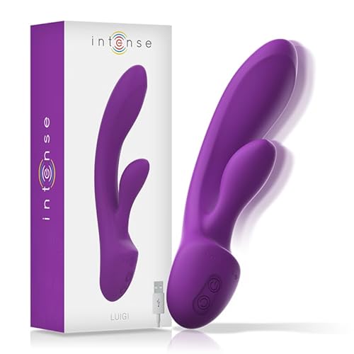 Intense - Luigi Vibrador Rabbit Silicona Liquida Morado 8435566040382