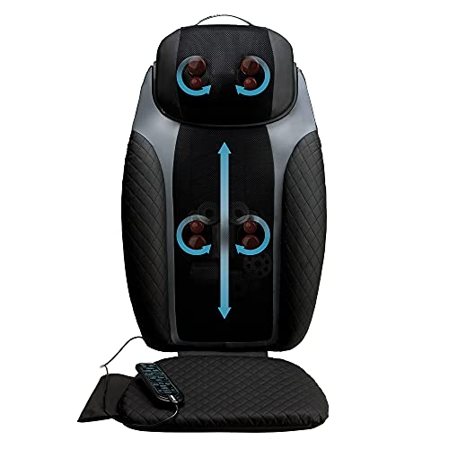 Homedics, Massaggiatore Shiatsu 2 In 1 E Cuscino Cordless, Due Componenti Per Il Massaggio Mirati A Coprire Tutto Il Corpo Con Funzionalità Di Massagg