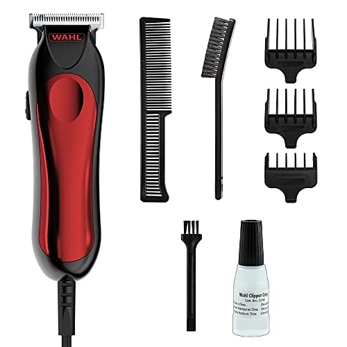 Wahl T-Pro - Rasoio Per Barba Da Uomo, Per Capelli Afro, Con Corda, Tagliabordi Per Capelli, Tagliabordi E Tagliabordi Per Uomo, Colore: Nero