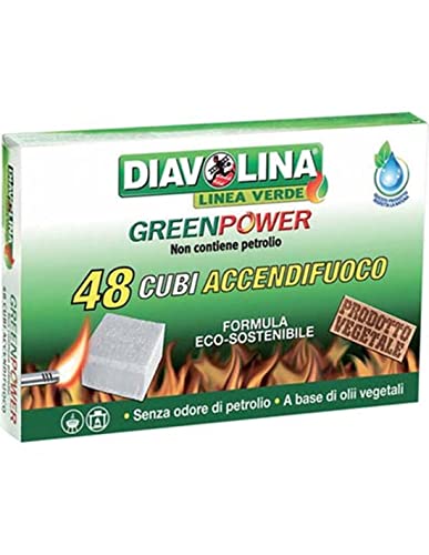 Diavolina Greenpower Eco Accendifuoco 48 Cubetti