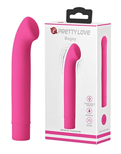 Pretty Love Bogey - Mini G-Spot In Silicone Con 10 Funzioni, Colore: Rosa