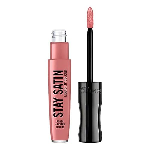 Rimmel London Stay Satin Rossetto Liquido, Formula Lunga Durata Con Finish Satinato, 400 Obsession, 6 Ml
