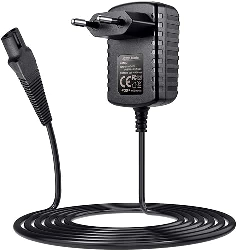Soulbay 12V Caricabatteria Per Braun Rasoio Elettrico Rasoio Series 9 7 3 5 1 3000S 3040S 340S 350Cc-390Cc 4 5190Cc 790Cc 760Cc 7865Cc 9290Cc 9293S Ra