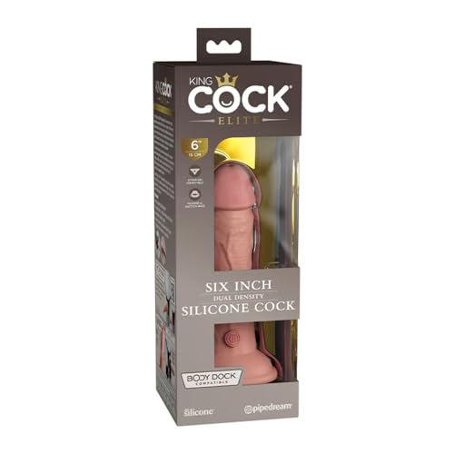 6" Dual Density Silicone Cock