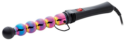 Gammapiu’ Ferro Arricciacapelli Professionale Iron Bubble Rainbow, Onde Larghe E Strette, Puntale Anticalore, Effetto Mosso A Lungo, Riscaldamento Rap