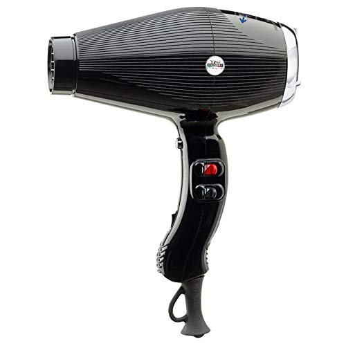Gammapiu’ Asciugacapelli Professionale Aria Dual Ionic, Generatore Ionico, Phon Capelli, Leggero, Silenzioso, Potente, Fon Tecnologia A Ioni, Griglia