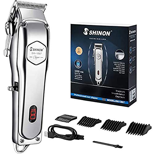 Shinon Sh-1897 - Rasoio Elettrico Professionale, Senza Fili, Sh-1897