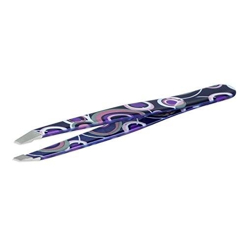 Pinzetta Obliqua Purple Seventies Tns Cosmetics - In Acciaio Inox Qualità Professionale