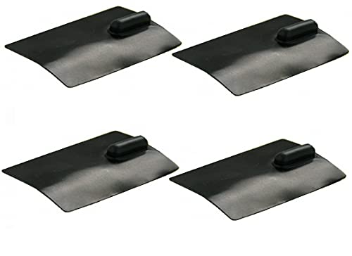Kit 4 Elettrodi Silicone Placca Gomma 50 X 100Mm Lunga Durata Ionoforesi Tens Elettrostimolazione Spinotto Grande 4Mm