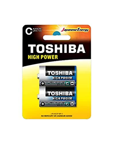 Di&Gi Blister 2 Batterie Alkaline Toshiba - Mezze Torce C