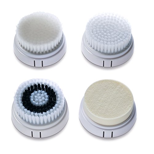 Bellissima Imetec Kit Testine Di Ricambio Face Cleansing Per Pelli Normali E Pelli Sensibili, 4 Diverse Testine Per Detergere, Massaggiare, Levigare E