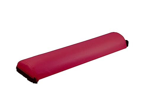 Cuscino Mezzaluna Tessuto Ecopelle Sfoderabile 63X16X8Cm (Bordeux)