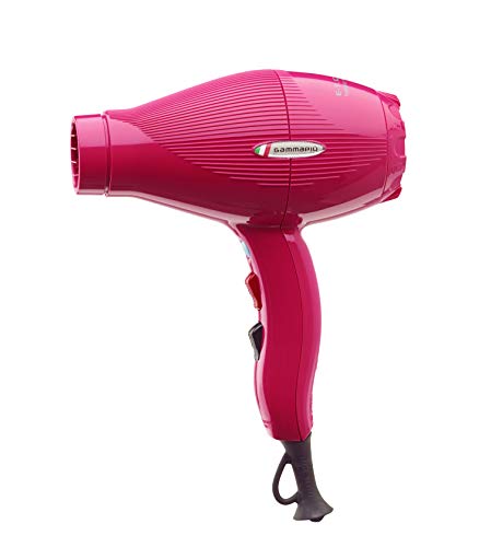 Gammapiu’ Asciugacapelli Professionale E-T.C. Light, Phon Per Capelli Leggero (430Gr), Phon Professionale Compatto, Solo 18,5 Cm, Griglia Rivestita In