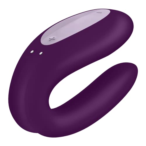 Coppia Di Vibratori Satisfyer 'Double Joy Connect App' 9 Cm | Giocattoli Sessuali Per Coppie Estremamente Forti | Varie Vibrazioni Grazie Al Controllo