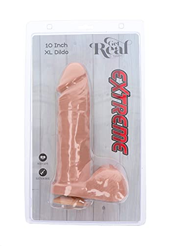 Get Real 10206_Skin Extreme Xl Dildo 10 Inch, Multicolor